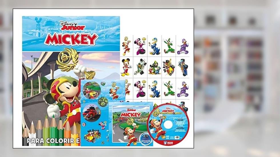 Kit 5 em 1 com DVD Disney - Mickey dia de Pescaria, do autor Bicho Esperto