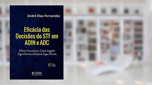 Capa de Eficácia das Decisões do STF em ADIN e ADC: Efeito Vinculante, Coisa Julgada Erga Omnes e Eficácia Erga Omnes, do autor André Dias Fernandes