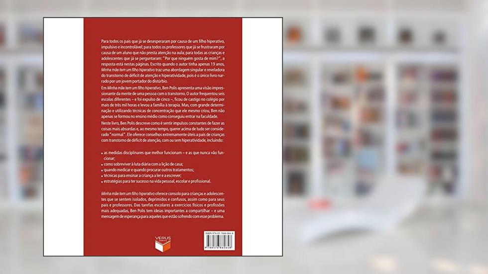 Minha mãe tem um filho hiperativo: a vida e a mente de uma pessoa com transtorno de déficit de atenção e hiperatividade: A vida e a mente de uma ... de déficit de atenção e hiperatividade, do autor Ben Polis