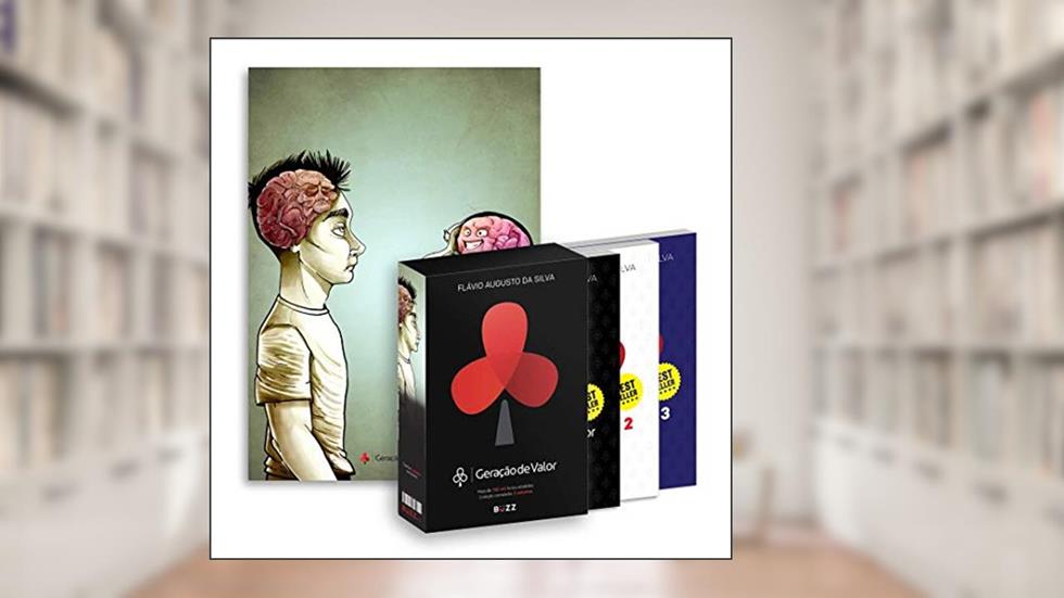 BOX GERAÇÃO DE VALOR - CÉREBRO: (volumes 1, 2, 3 + pôster exclusivo cérebro), do autor Flávio Augusto da Silva