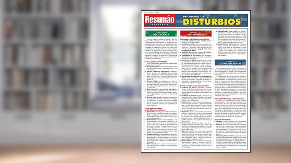 Psicologia 2 - Distúrbios, do autor Albert Lyngzeidetson; Márcia Menin; Flávio Barros Pinto; Cláudio Scalzite