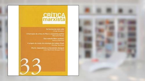Capa de Crítica Marxista - Vol. 33 - Ano 2011: As formas da mais-valia, do autor Vários