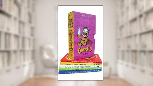 Capa de Caixa Especial Garfield - 5 Volumes, do autor Jim Davis