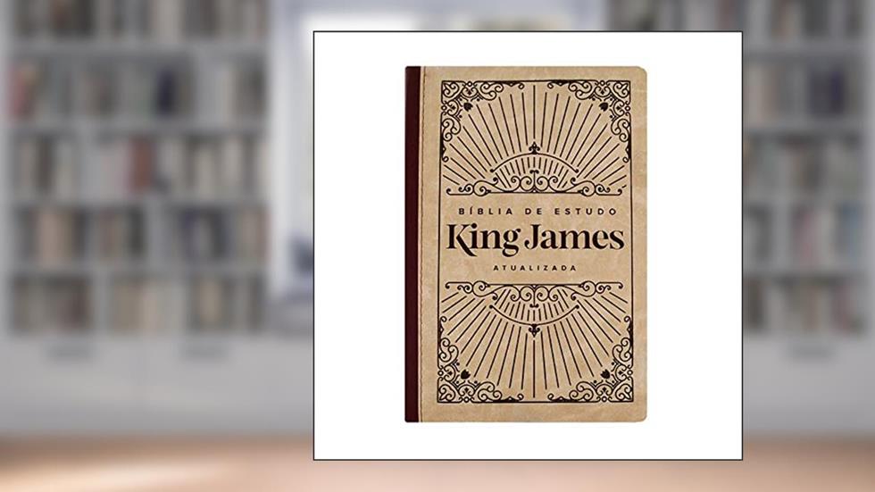 Bíblia de Estudo King James Atualizada. Bege/Vinho, do autor King James