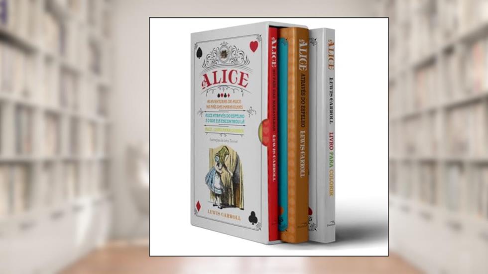 Box Alice No País Das Maravilhas E Alice Através Do Espelho + Alice Para Colorir, do autor Carroll Lewis
