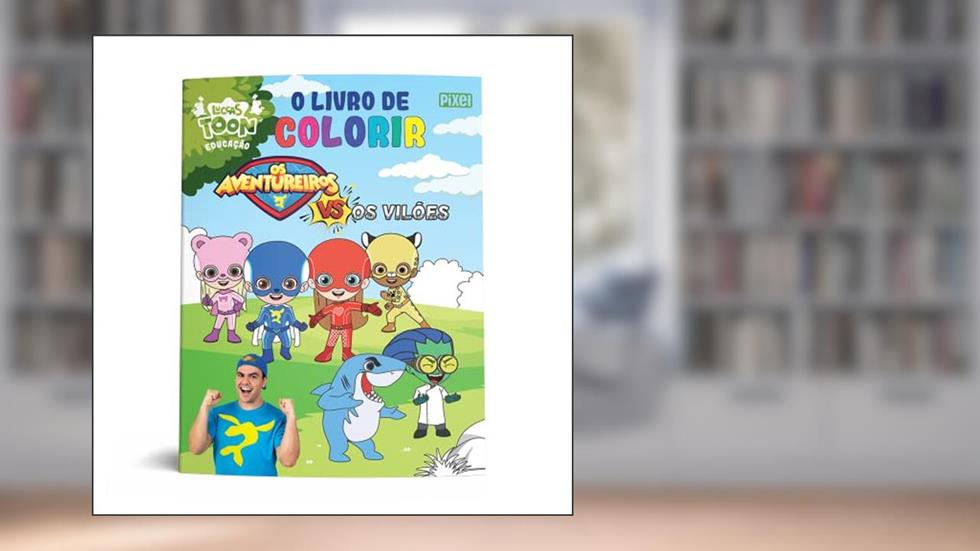 O livro de colorir Os Aventureiros Vs Os Vilões, do autor Luccas Neto