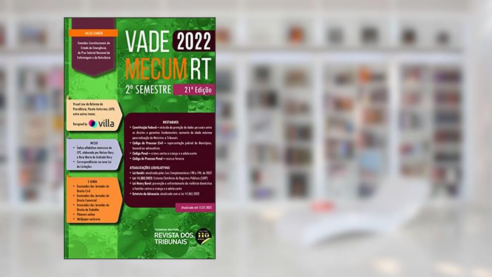 Vade Mecum RT 2022 - 2° Semestre - 21ª Edição, do autor Equipe RT