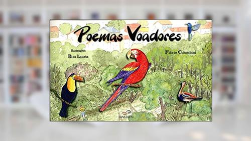 Capa de Poemas Voadores, do autor Flávio Colombini