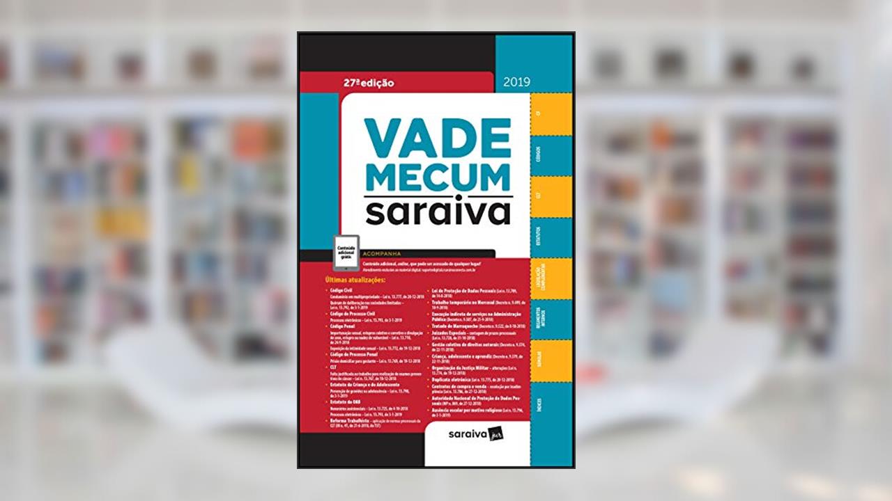 Vade Mecum Saraiva : Tradicional - 27ª edição de 2019, do autor Editora Saraiva