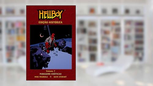 Capa de Hellboy. Paragens Exóticas - Volume 7, do autor Mike Mignola