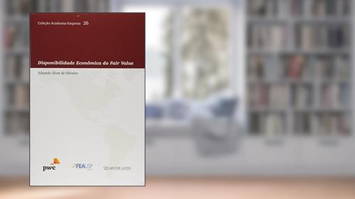 Capa de Disponibilidade Econômica do Fair Value, do autor Eduardo Alves de Oliveira