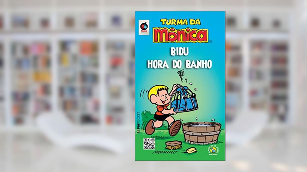 Capa de Bidu - Hora Do Banho - Coleção L&PM Pocket, do autor Mauricio de Sousa