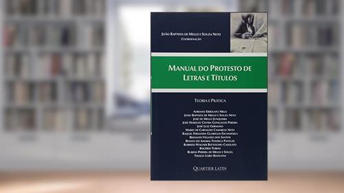 Capa de Manual do Protesto de Letras de Títulos, do autor João Baptista de Mello
