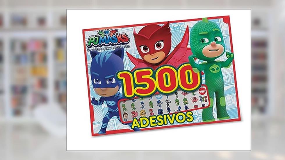 PJ Mask - Prancheta para colorir com 1500 adesivos, do autor On Line Editora