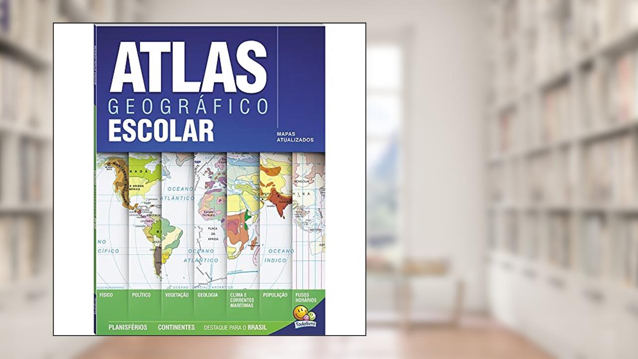 Atlas Geográfico Escolar (68p), do autor PEDRO VALCANAIA