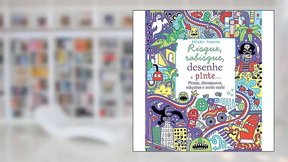 Risque, rabisque, desenhe e pinte piratas, do autor Usborne Publishing