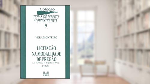 Capa de Licitação na modalidade de pregão - 2 ed./2010, do autor Vera Monteiro