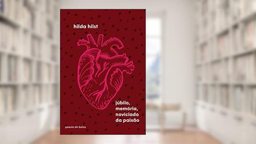 Capa de Júbilo, memória, noviciado da paixão, do autor Hilda Hilst
