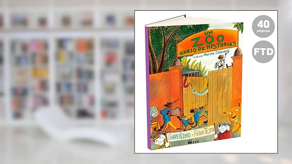 Um Zoo Cheio de Histórias, do autor Gianni Rodari; Fulvio Testa