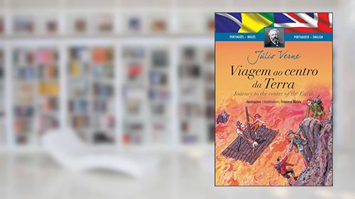 Capa de Viagem ao centro da Terra, do autor Júlio Verne