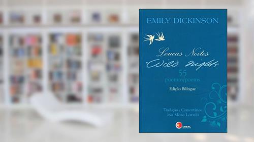 Capa de Loucas Noites (Wild Nights). 55 Poemas (Poems), do autor Emily Dickinson