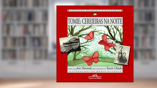 Capa de Tomie: cerejeiras na noite, do autor Ana Miranda; Tomie Ohtake