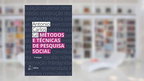 Capa de Métodos e Técnicas de Pesquisa Social, do autor Antonio Carlos Gil