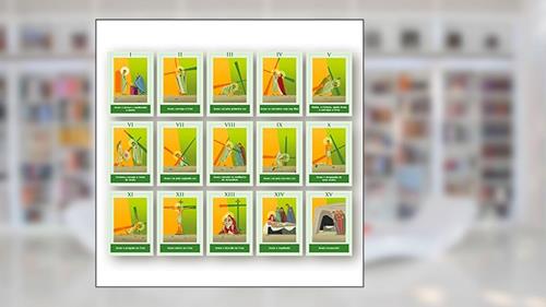Capa de Kit Pôsters - Estações da Via-Sacra, do autor Varios Autores