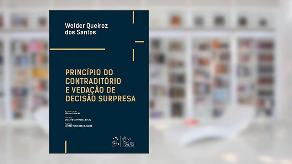 Princípio do contraditório e vedação de decisão surpresa, do autor Welder Queiroz dos Santos