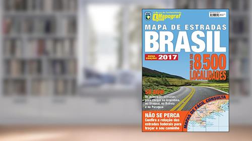 Capa de O Mapograf Guia - Mapa de estradas Brasil 2017: Guia Mapograf, do autor On Line Editora