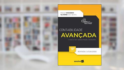 Capa de Contabilidade avançada e análise das demonstrações financeiras, do autor Silvério das Neves; Paulo Viceconti