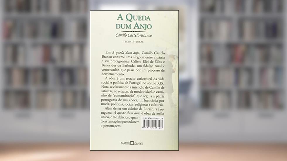 A Queda Dum Anjo, do autor Camilo Castelo Branco