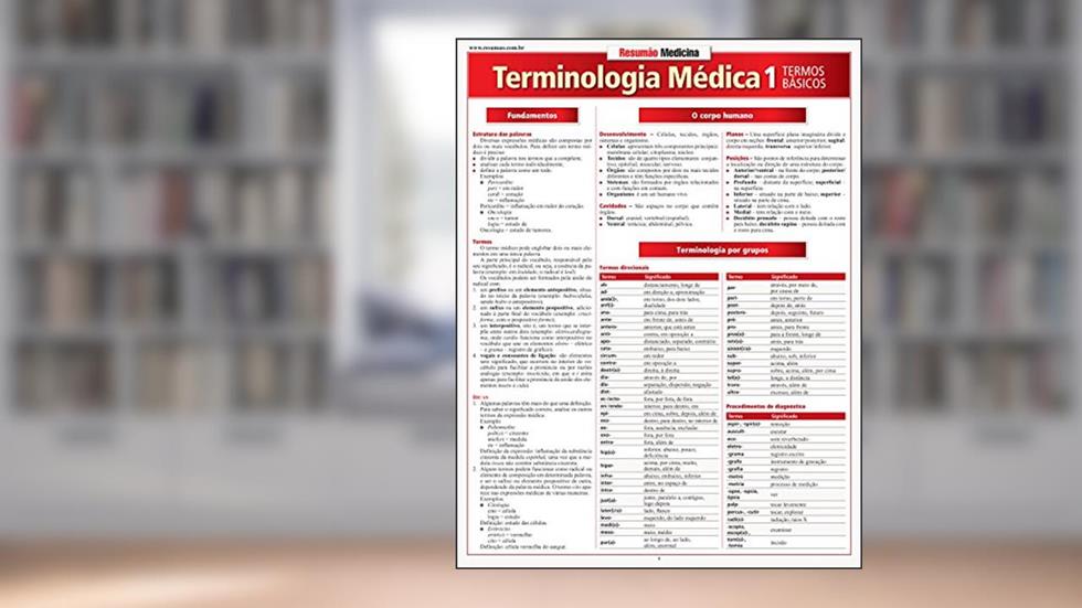 Terminologia Médica 1 - Termos Básicos, do autor Inc Tek.Ed
