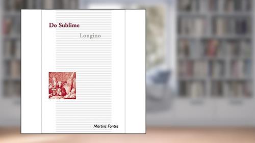 Capa de Do sublime, do autor Longino