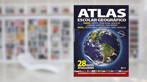 Capa de Atlas escolar geográfico, do autor On Line Editora