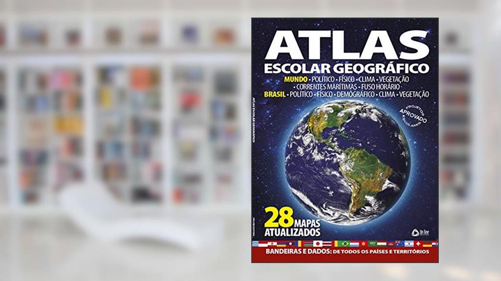 Atlas escolar geográfico, do autor On Line Editora