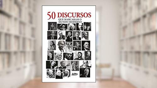 Capa de 50 discursos que marcaram o mundo moderno, do autor Andrew Burnet