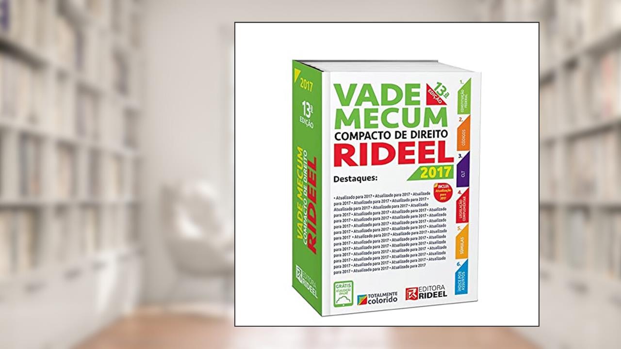 Vade Mecum. Compacto de Direito Rideel, do autor Vários Autores