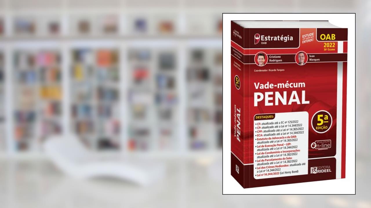 Vade-mécum Penal - Estratégia 5ª Edição 2022, do autor Cristiano Rodrigues e Ivan Marques
