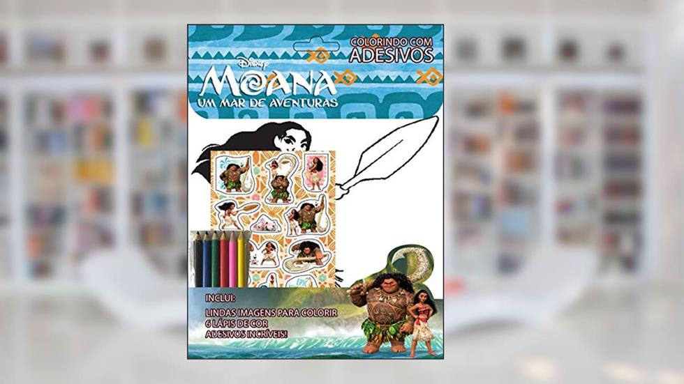Disney Colorindo Com Adesivos - Moana, do autor On Line Editora