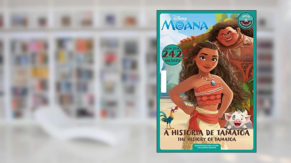 Disney Megahistórias para Colorir com Adesivos Bilíngue - Moana, do autor On Line Editora