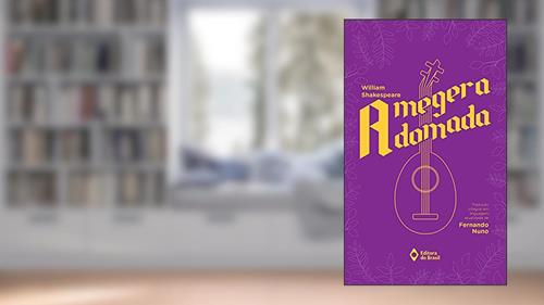 Capa de A megera domada, do autor William Shakespeare