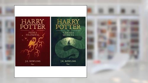 Capa de Harry Potter e a pedra filosofal + Harry Potter e a câmara secreta - CAPA DURA, do autor J.K ROWLING