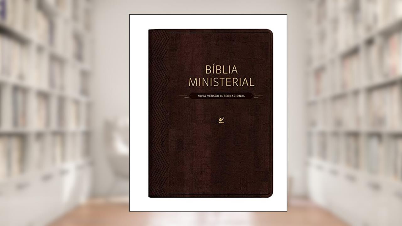 Bíblia Ministerial - NVI - Marrom Escuro, do autor Editora Vida