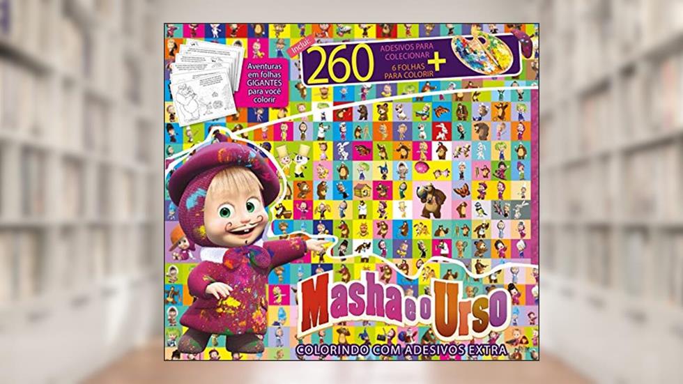 Masha E O Urso Colorindo Com Adesivos Extra, do autor On Line Editora