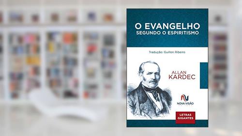 Capa de O evangelho segundo o espiritismo - letras gigantes, do autor Allan Kardec