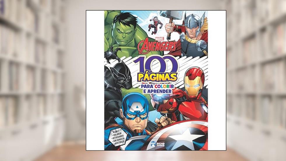 100 Páginas Para Colorir Marvel - Vingadores, do autor Jefferson Ferreira