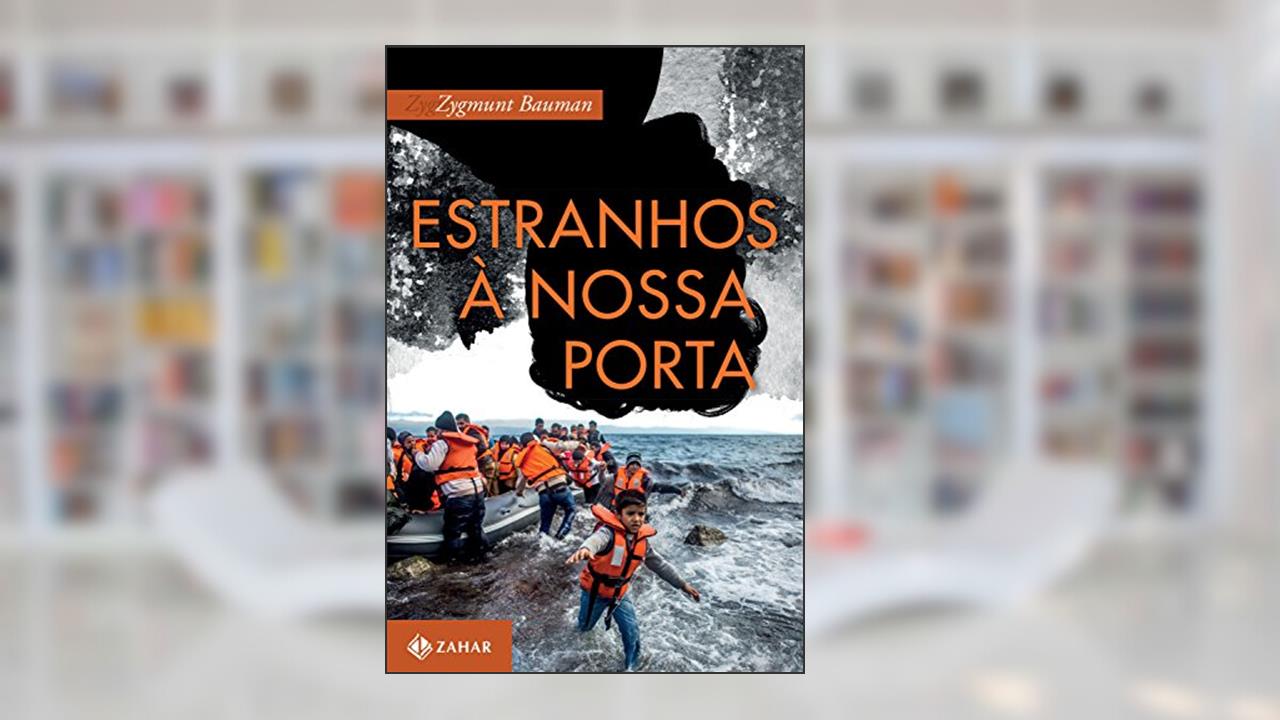 Capa de Estranhos à nossa porta, do autor Zygmunt Bauman