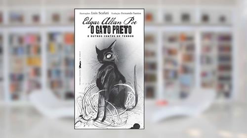 Capa de O gato preto e outros contos de terror, do autor Edgar Allan Poe