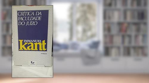 Capa de Crítica da Faculdade do Juízo, do autor Immanuel Kant